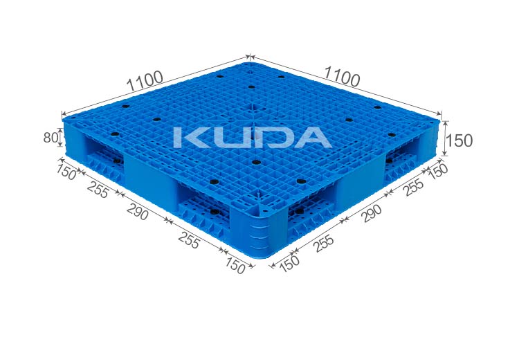 1111L-WGSM PLASTIC PALLET（BUILT-IN STEEL TUBE）