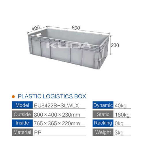 EU8422B-SLWLX PLASTIC LOGISTICS BOX