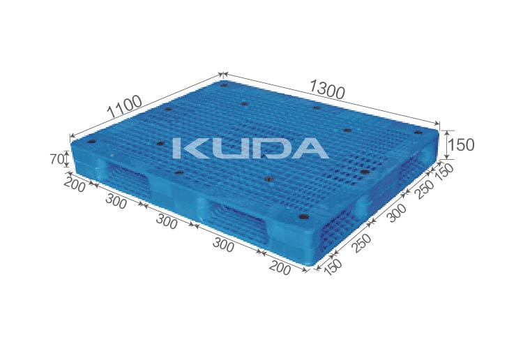 1311H-WGSM PLASTIC PALLET（BUILT-IN STEEL TUBE）