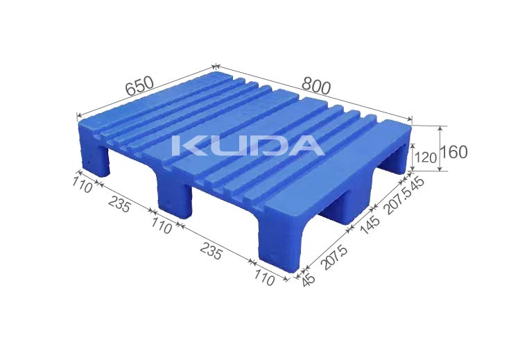 8065A-ACJJ PLASTIC PALLET（BUILT-IN STEEL TUBE）