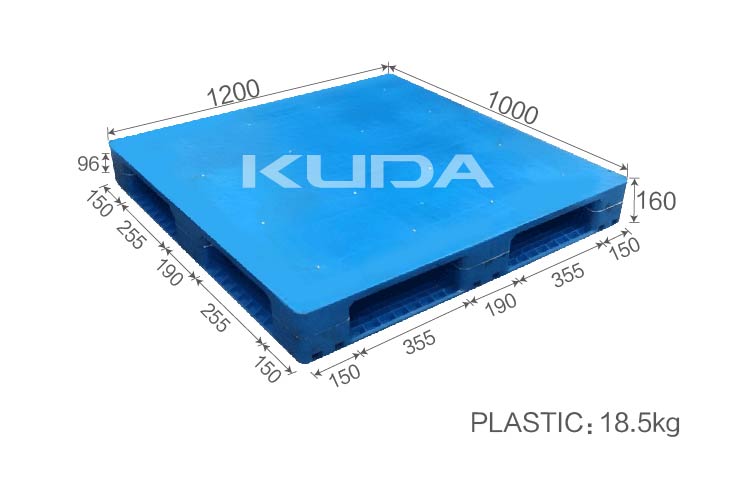 1210K-PBTZ PLASTIC PALLET（BUILT-IN STEEL TUBE）
