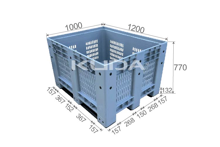1210C-WGKBX COLLAPSIBLE PLASTIC PALLET BOX
