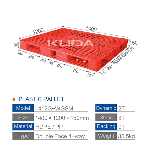1412G-WGSM PLASTIC PALLET