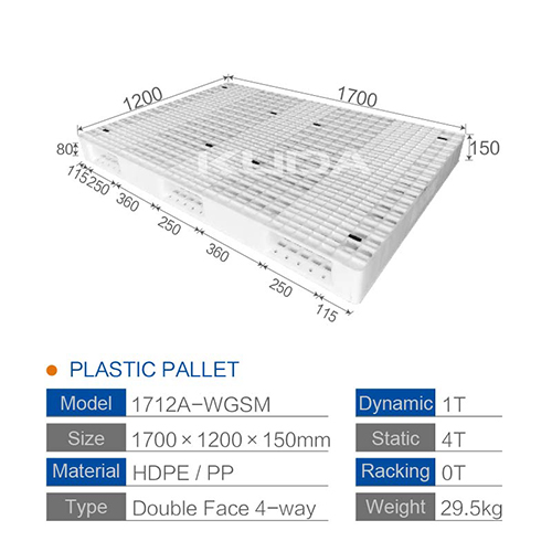 1712A-WGSM PLASTIC PALLET