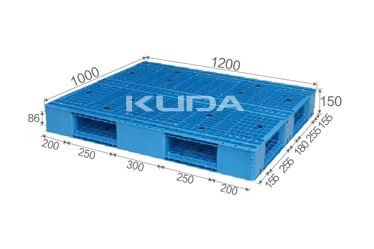 1210J-WGSM PLASTIC PALLET（BUILT-IN STEEL TUBE）
