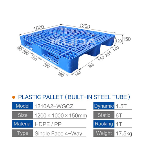 1210A2-WGCZ PLASTIC PALLT(BUILT-IN STEEL TUBE)