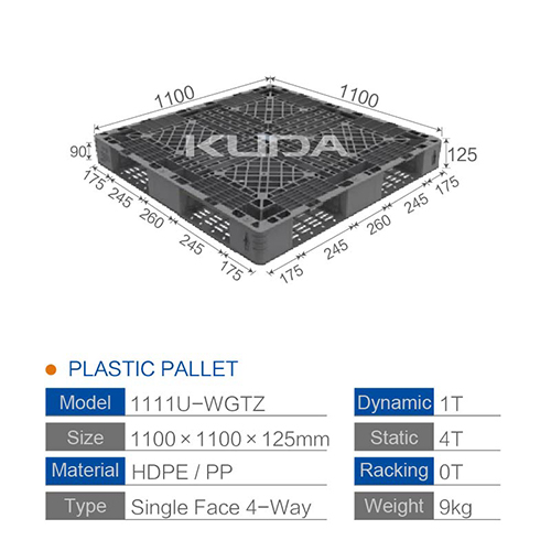 1111U-WGTZ PLASTIC PALLET