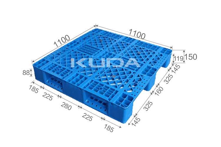 1111P-WGCZ PLASTIC PALLET（BUILT-IN STEEL TUBE）