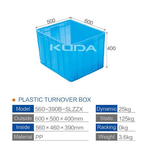 560-390B-SLZZX PLASTIC TURNOVER BOX