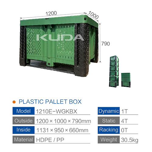1210E-WGKBX COLLAPSIBLE PLASTIC PALLET BOX