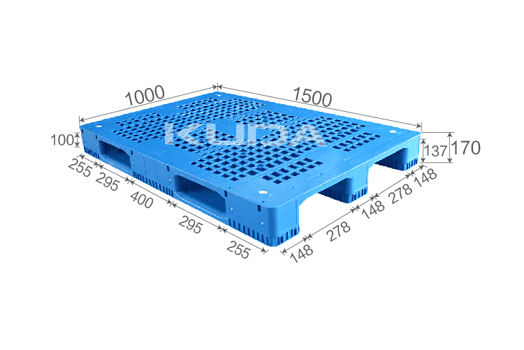 1510A-WGCZ PLASTIC PALLET（BUILT-IN STEEL TUBE）