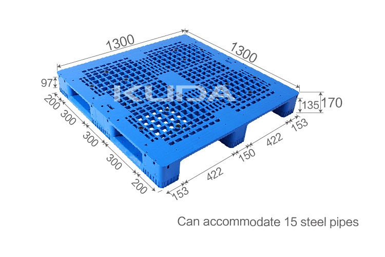 1313G-WGCZ PLASTIC PALLT(BUILT-IN STEEL TUBE)