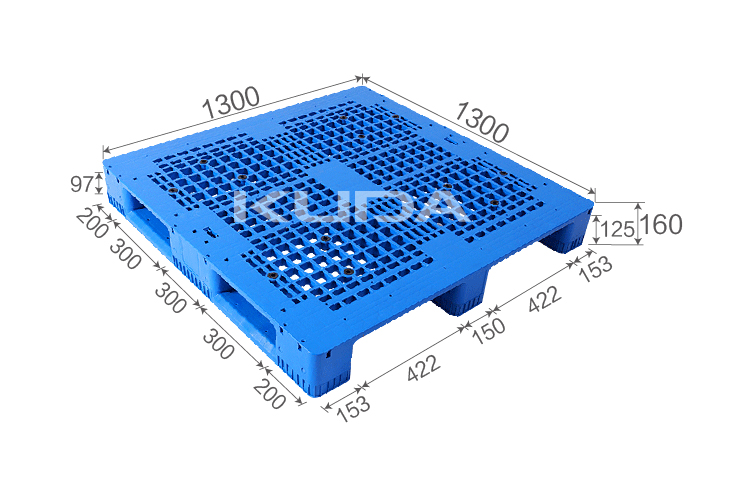 1313J-WGCZ PLASTIC PALLET（BUILT-IN STEEL TUBE）