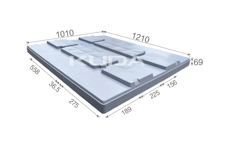 1210D-SLTPGB PLASTIC PALLET COAMING