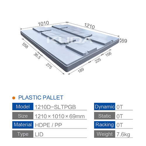 1210D-SLTPGB PLASTIC PALLET COAMING