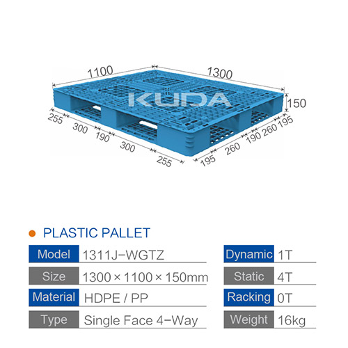 1311J-WGTZ PLASTIC PALLET