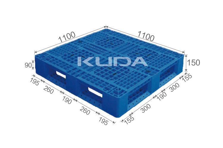 1111D-WGTZ PLASTIC PALLET（BUILT-IN STEEL TUBE）
