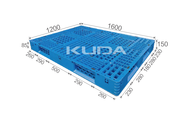 1612A-WGRZ PLASTIC PALLET(BUILT-IN STEEL TUBE)