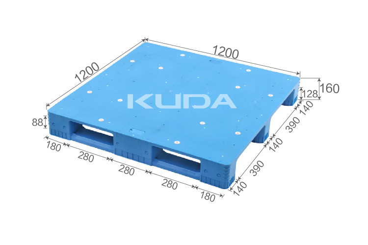 1212M-PBCZ PLASTIC PALLT(BUILT-IN STEEL TUBE)